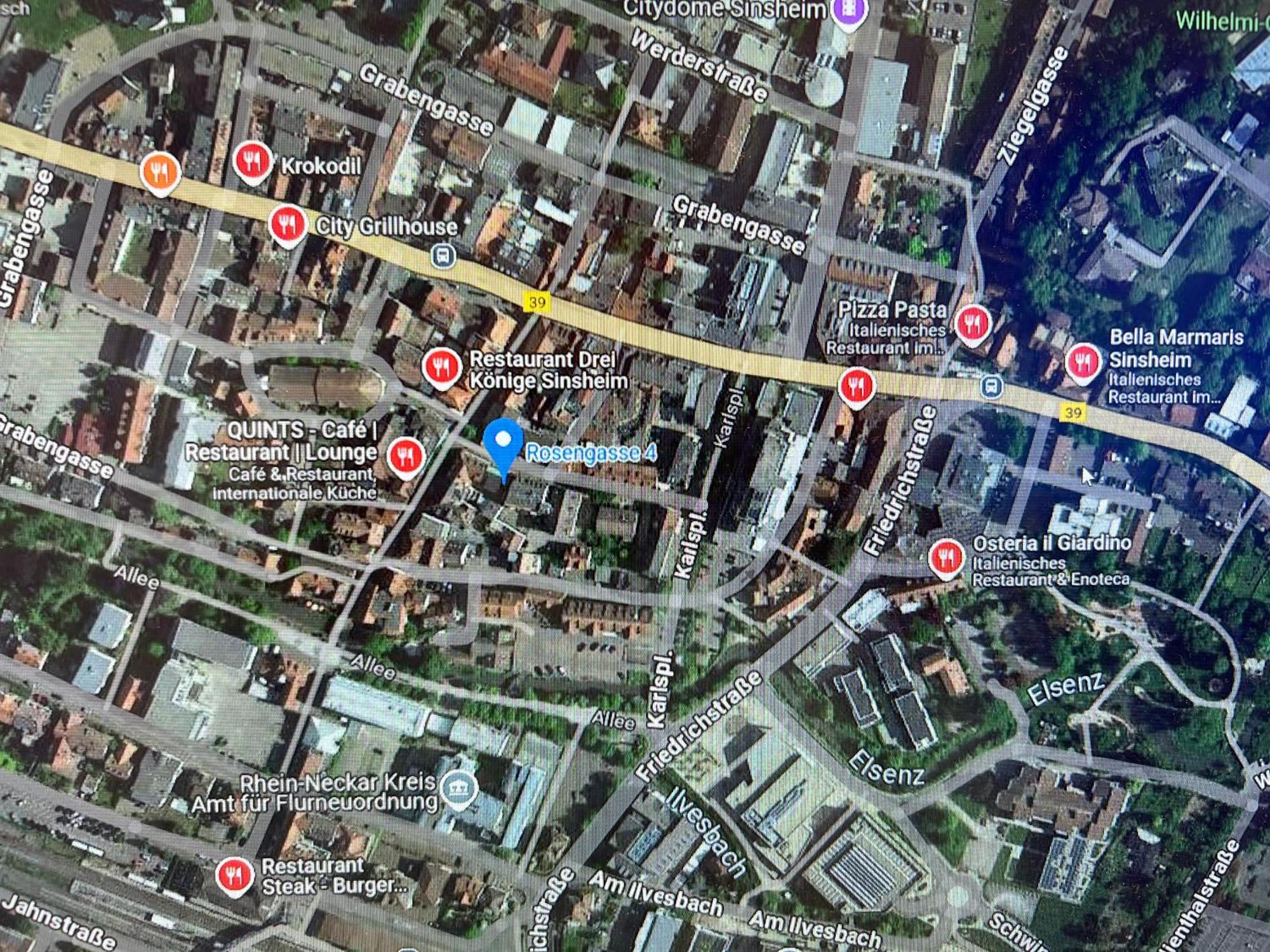 City Apartment Stadtwohnung Mit Kueche Und Netflix Nahe Bahnhof 辛斯海姆 外观 照片